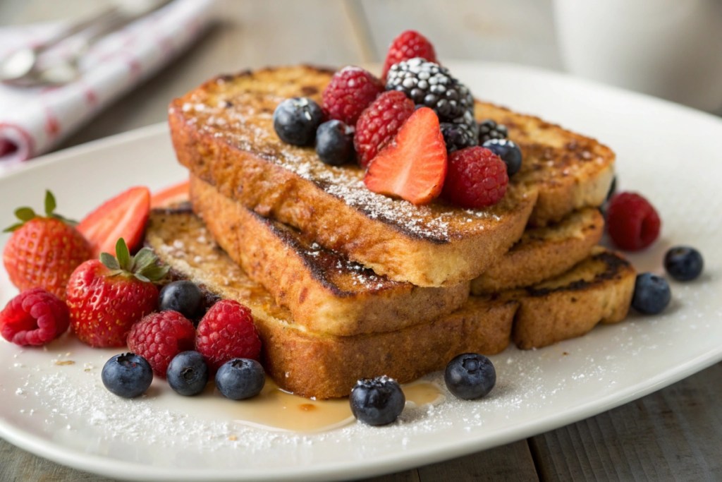 Delicious healthy french toast