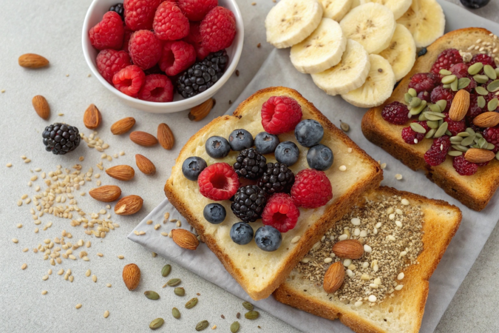 Toppings for healthy french toast