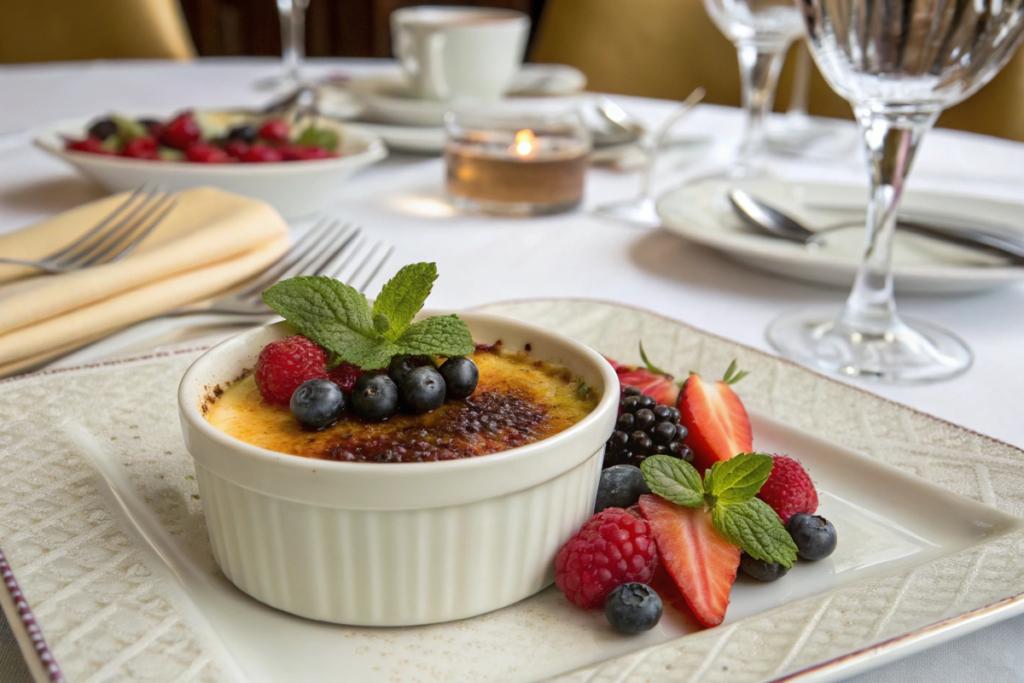 “Serving dish – does crème brûlée taste good?”