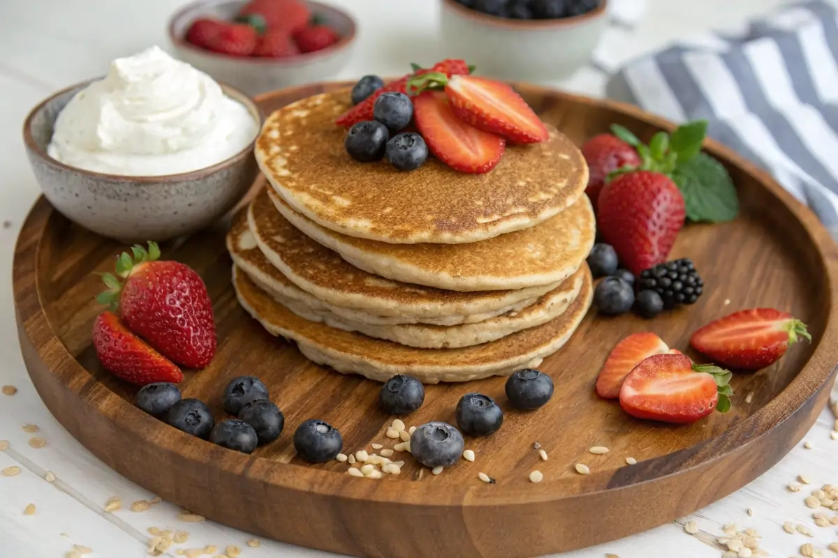 Naturally rich buckwheat pancakes