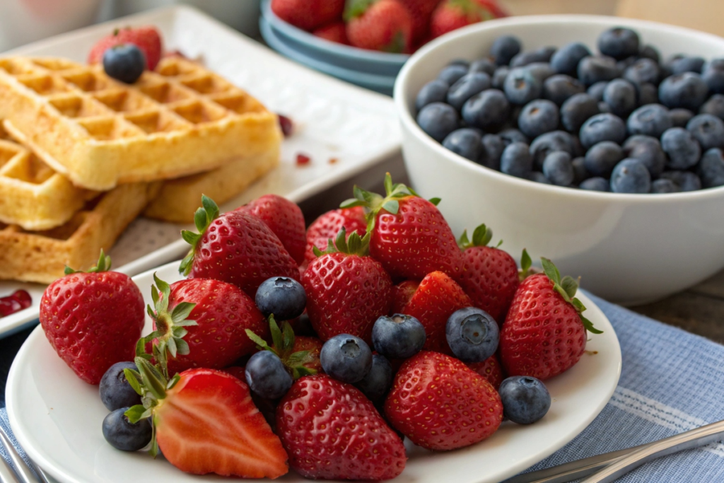 Fruit Toppings for Dairy Free Waffles	