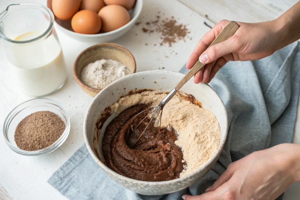 “Ingredients for buckwheat pancakes”	