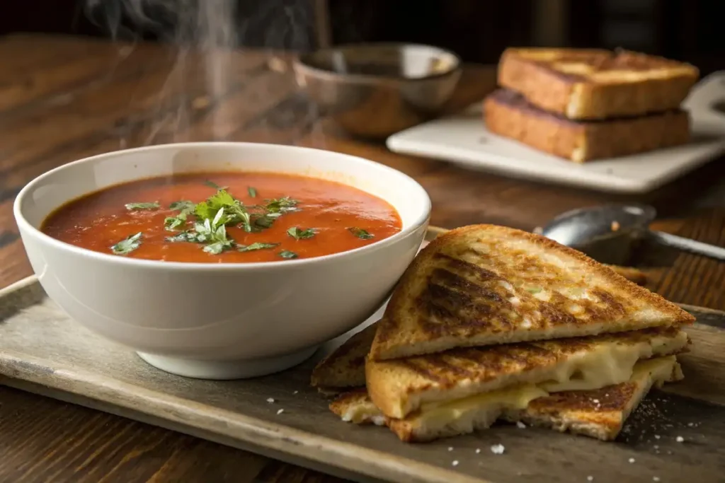 Tomato Soup and Grilled Cheese Pairing