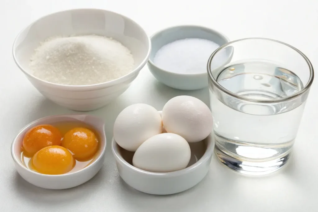 Ingredients for Tocino de Cielo